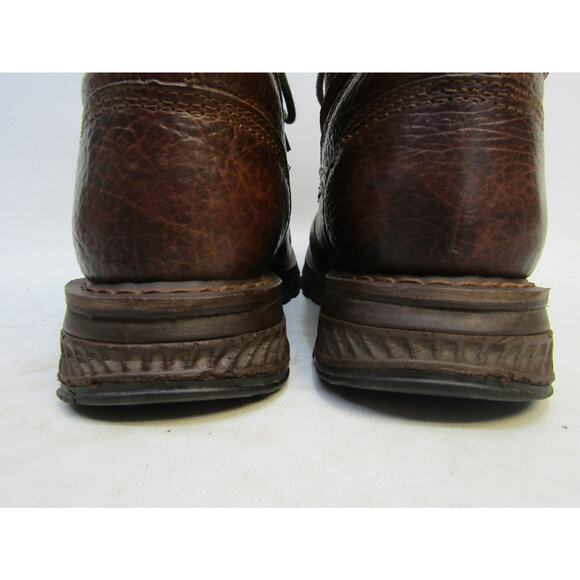 Cody James Mens Size 8 EE Wide Width Brown Leather Lace Up Kilt Western Boots